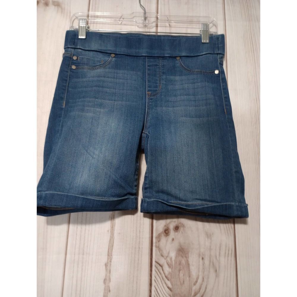 Liverpool Jeans Co The Walking Short Lanier Mid Denim Pull On Cuffed Blue Size 4
